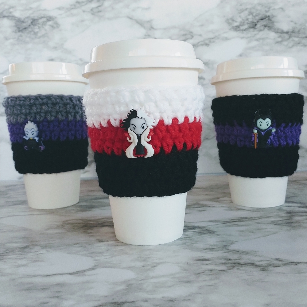 Handmade evil witch coffee cozy